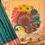 Dark green color peacock design with zari weaving banarasi paithani silk saree