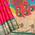 Hot pink peacock design with zari weaving banarasi paithani silk saree
