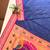 Navy blue color peacock design with zari weaving banarasi paithani silk saree
