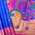 Royal blue color peacock design with zari weaving banarasi paithani silk saree