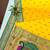 Yellow color peacock design with zari weaving banarasi paithani silk saree