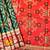 Dark green color zari and meena weaving patola silk saree