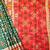Dark green color zari and meena weaving patola silk saree