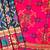 Navy blue color zari and meena weaving patola silk saree