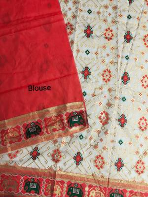 white zari and meena weaving patola silk saree 4