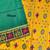 Yellow color zari and meena weaving patola silk saree