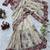 Cream silk blend embroidered saree