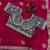 Pink satin embroidered saree