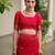 Red color double shaded zari weaves jute linen silk saree