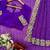Purple georgette printed saree