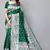 Green silk blend zari woven saree
