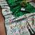 Green silk blend zari woven saree