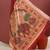 Maroon color kalamkari elephant print with zari weaving khadi raw silk saree