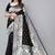 Black silk blend zari woven saree