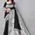 Black silk blend zari woven saree