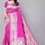 Magenta silk blend zari woven saree