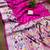 Magenta silk blend zari woven saree