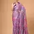 Multicolor satin printed saree