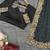 Black georgette printed saree
