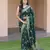 Green silk blend zari woven saree