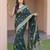Green silk blend zari woven saree