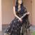 Black silk blend zari woven saree
