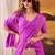 Magenta crepe printed saree
