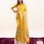 Yellow silk blend zari woven saree