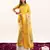 Yellow silk blend zari woven saree