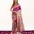 Magenta silk blend zari woven saree