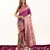 Magenta silk blend zari woven saree