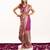 Magenta silk blend zari woven saree
