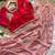 Pink silk blend embroidered saree