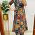 Floral printed pure cotton round neck kurta & trouser set