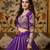 Purple Heavy Embroidered Bridal Lehenga