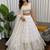 white georgette embroidered lehenga set
