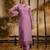 Women embroidered kurta and pant set with dupatta kurta set for women
