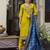 Rayon embroidered straight kurta with pant & dupatta set