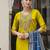 Rayon embroidered straight kurta with pant & dupatta set