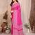 Women printed daily wear chiffon georgette saree with blouse