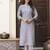 Women cotton blend kurta pant dupatta set