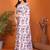 Women printed daily wear satin saree with blouse