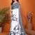Women printed daily wear satin saree with blouse
