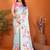 Women printed daily wear satin saree with blouse