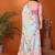 Women printed daily wear satin saree with blouse