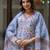 Women cotton blend kurta pant dupatta set