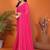 Women solid/plain embellished bollywood georgette saree with blouse