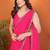 Women solid/plain embellished bollywood georgette saree with blouse