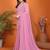 Women solid/plain embellished bollywood georgette saree with blouse