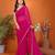 Women solid/plain embellished bollywood georgette saree with blouse